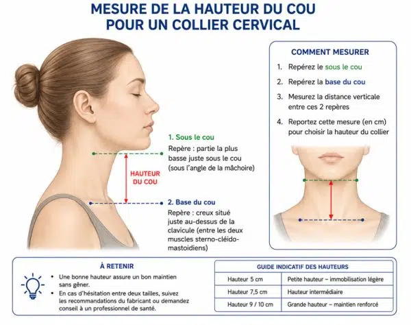 Mesurede-la-hauteur-du-cou-pour-un-collier-cervical Collier Cervical pour Torticolis