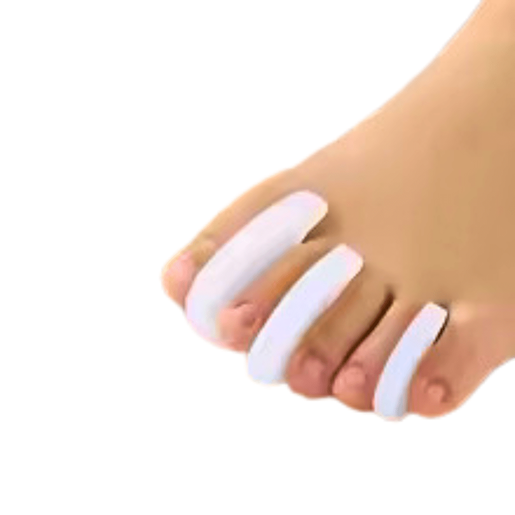Écarteur d'orteils en silicone pour hallux valgus et Quintus varus.