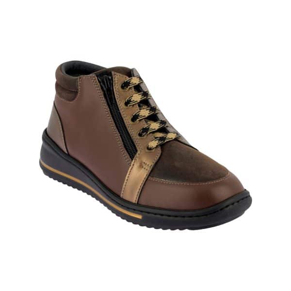 chaussure-orthopédique-SHELBY-bronze chaussures-orthopédique marron