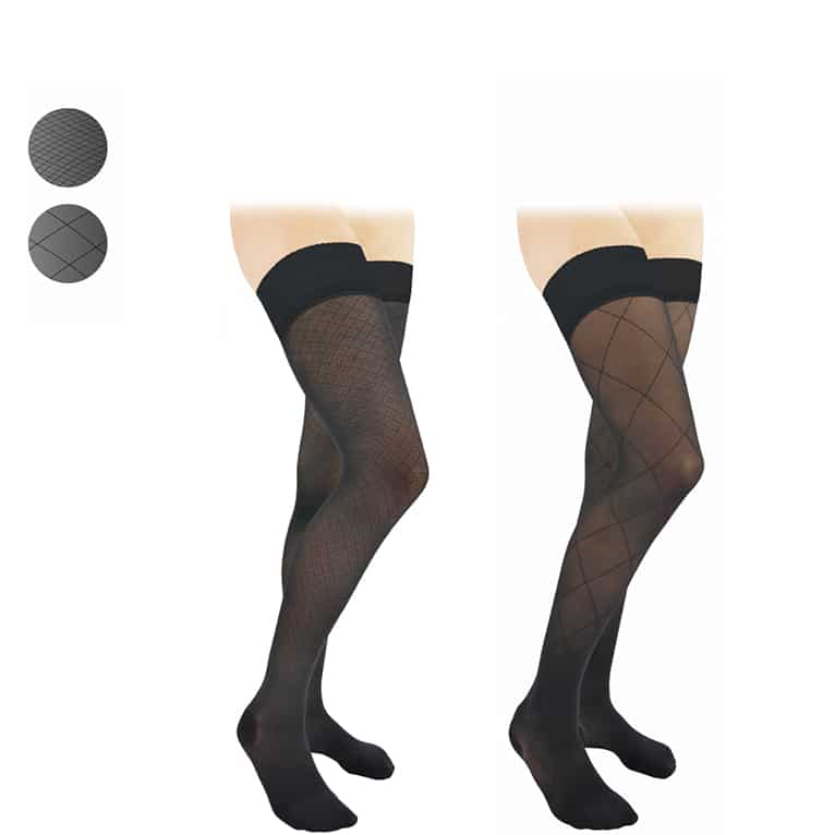 Bas cuisse de contention Classe 2 Fantaisie