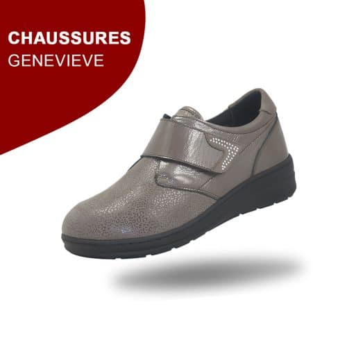 chaussures-orthopédiques-GENEVIEVE--taupe chaussures-orthopédiques