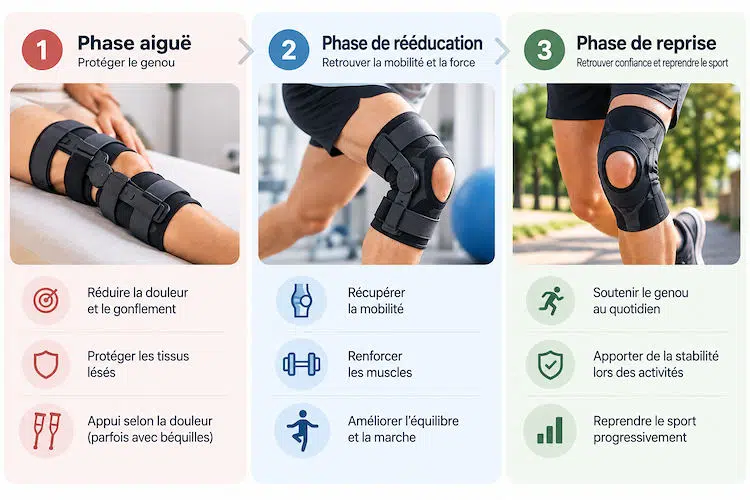 Phases de récupération du genou 2
